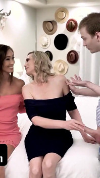 Swappz - Hot & Sneaky Step Moms Catch Step Sons and Teach Sex Lessons