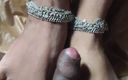 Suryasushma: Indian Telugu Tamil First Time Giving Footjob to Husband