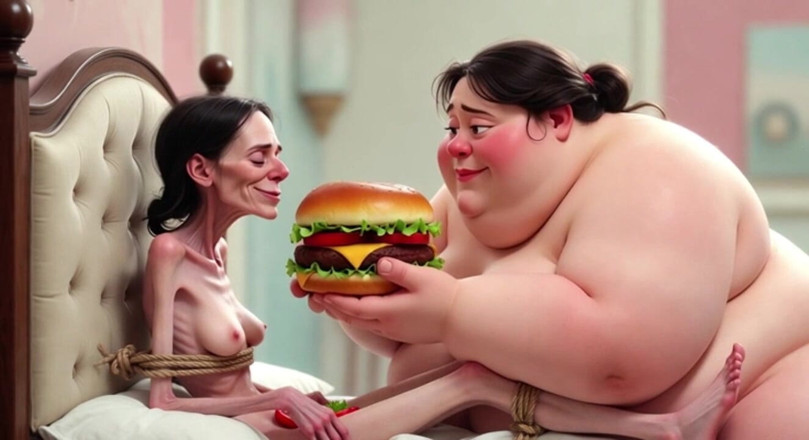 YOUR BEST FANTASY: Extremely Skinny Vs Massive SSBBW Feeding Session