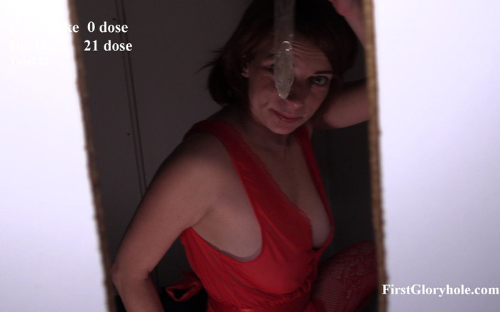 First Gloryhole: 22 복용량을 삼킬 때 위장 문제