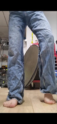 Pissing on Quilt, in Bin, in Jeans, in Panties on Floor - 3 Vids