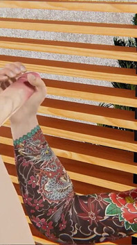 Yaoi - Guy with a Fully Tattooed Body Gives a Twink a Handjob and Then Rubs Himself Against His Pecs