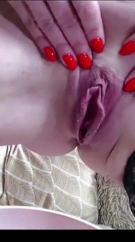 Lovely Russian MILF Shows Her Amazing Pussy Lips