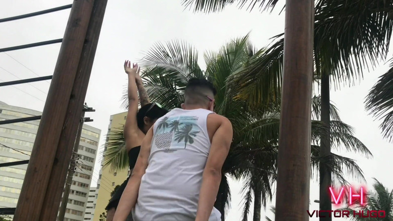 VictorHugo: Slut girlfriend sucking my dick on the beach