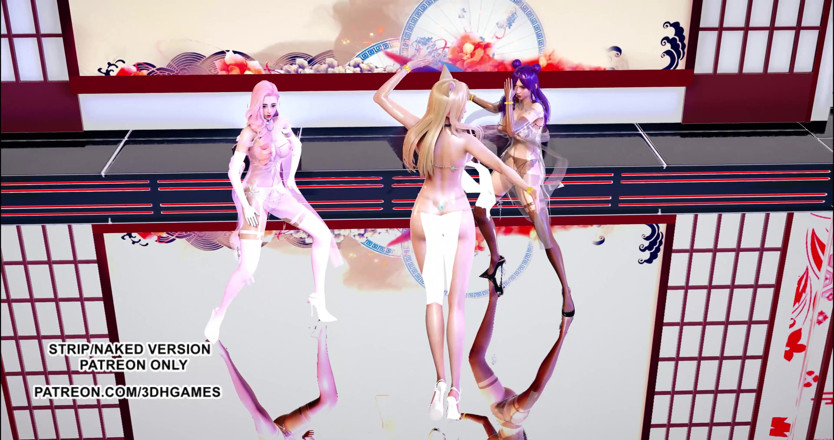 3D-Hentai Games: Garnidelia - Avra K'Davarah KDA Ahri Kaisa Seraphine sexy hot dance
