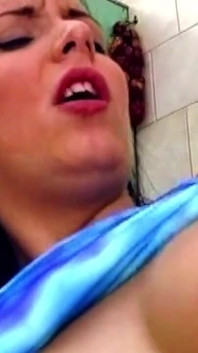 Kitchen Counter Creampie Dripping From Sloppy Pussy
