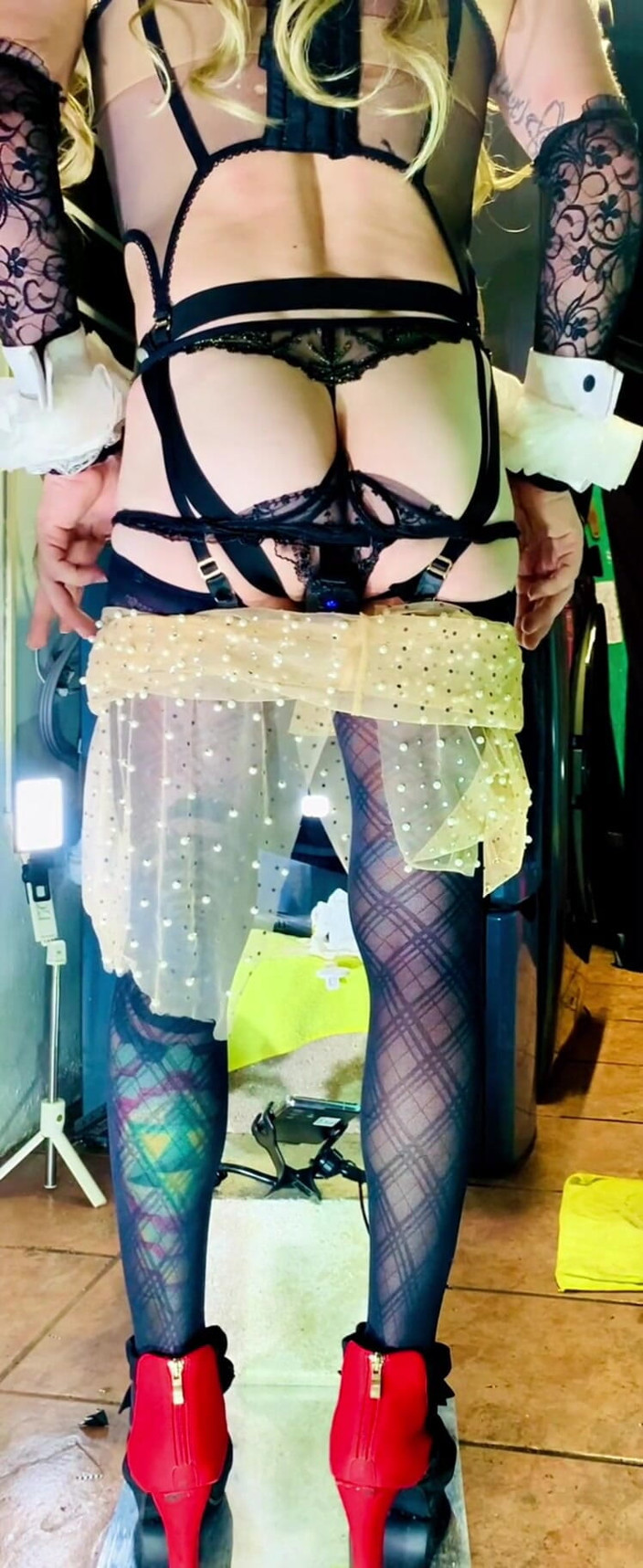 Benito414: Benito414 Shemale TS Fucking Your Ass in Chastity Belt