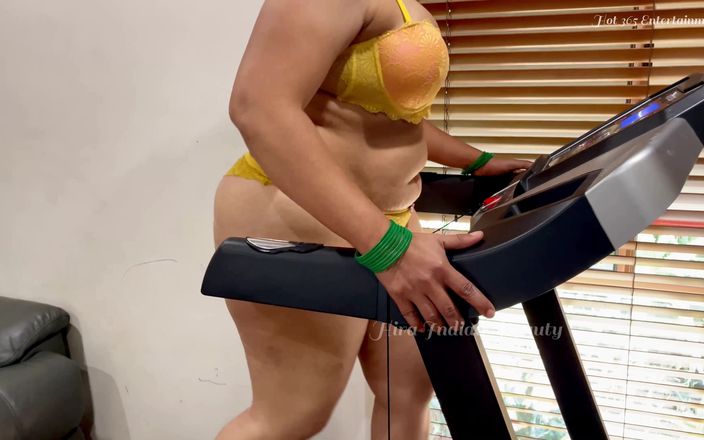 Your Hira: Hira Indian Beauty - Sexiest and Erotic Lingerie Workout on Treadmill