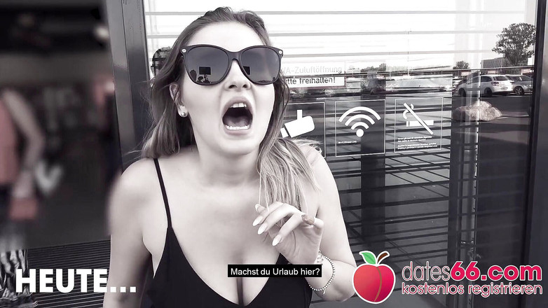 Dates66: Velká přírodní prsa Candy Alexa šuká na letišti v Berlíně