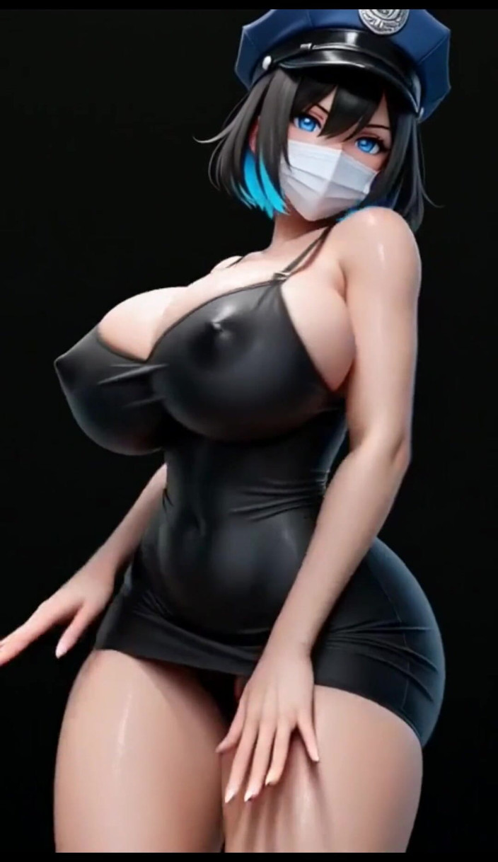 Hot girl dancing: Apenas um policial saltando no cu, ai animation