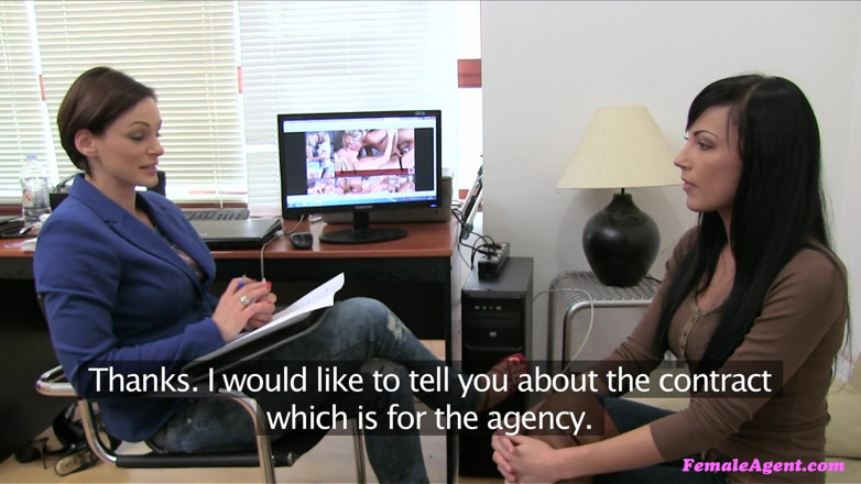 Female Agent: Female Agent - Model Casting Turns Into Lesbian Fun for Brunette