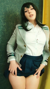 Tsuyu Asui Dari Akademia Pahlawan Saya Menggoda Awak Dengan Pantat BesarNya
