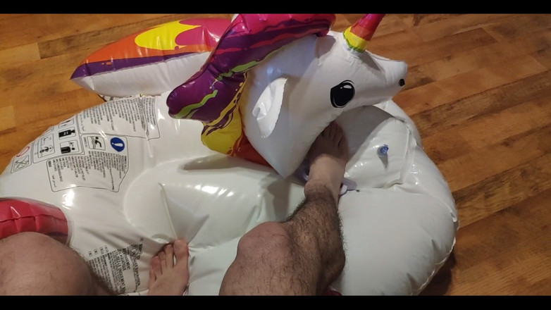 Floatie Boy: Deflating My Inflatable Unicorn with My Feet