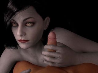 Wraith ward: Alcina Dimitrescu gives a handjob in POV : Resident Evil Village 3D...