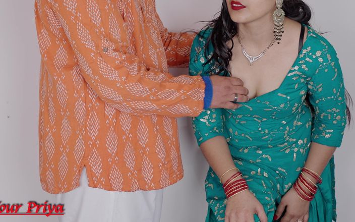 Your Priya: Kåta svärfar Feetjob och Handjob