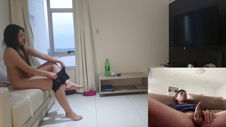 Latinascachondas: Videohovor sexy páru