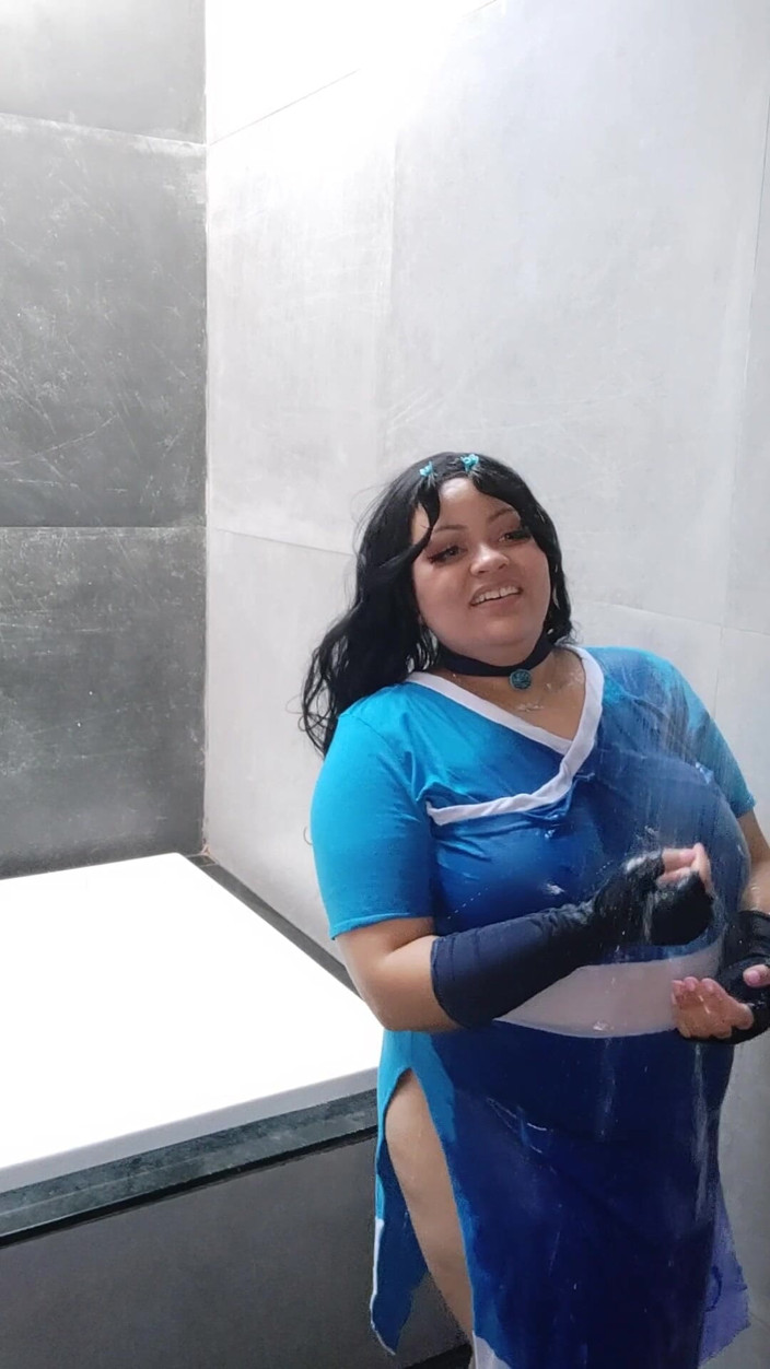Cutiepiie Chubby: BBW Katara Cosplay Photoshoot Making off