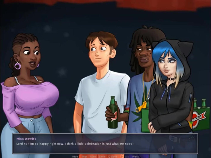 Cartoon Play: Summertime saga part 210 - booty shake black teacher