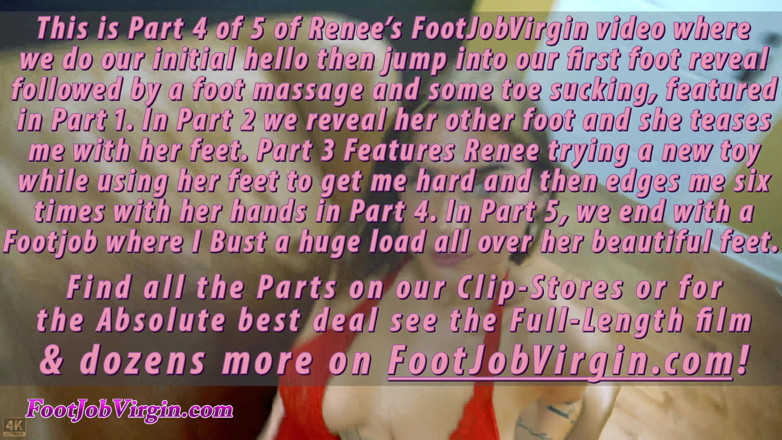 FootJobVirgin: Part 4 of 5 lovely French Latina big boobs first footjob female...