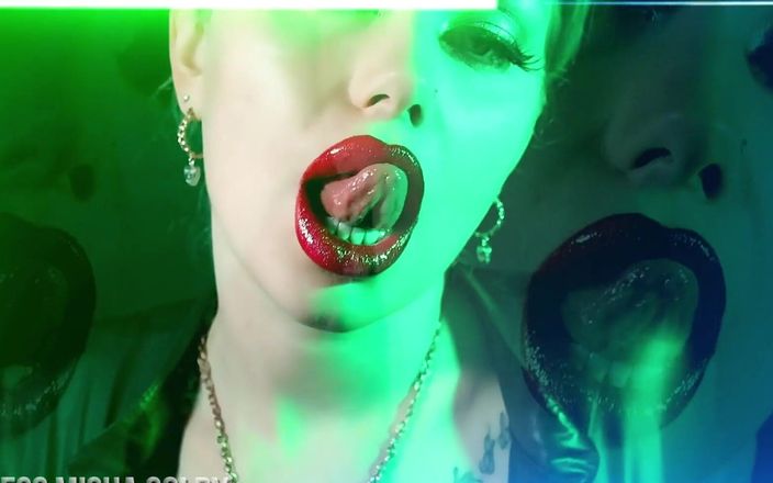 Goddess Misha Goldy: Just Relax and Stare at My Beautiful Big Red Lips....