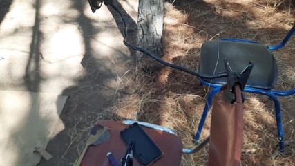 Riderqueen: Stepmommy ass worship outdoors forest