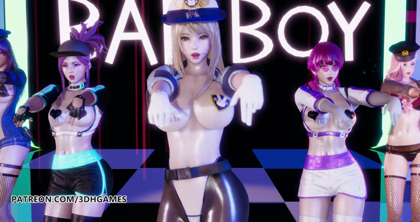3D-Hentai Games: Red Velvet - Bad boy strip dance, Ahri, Akali, Kaisa, Evelynn,...