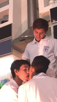 Cute Gay Boy Bounces on a Big Twink Cock