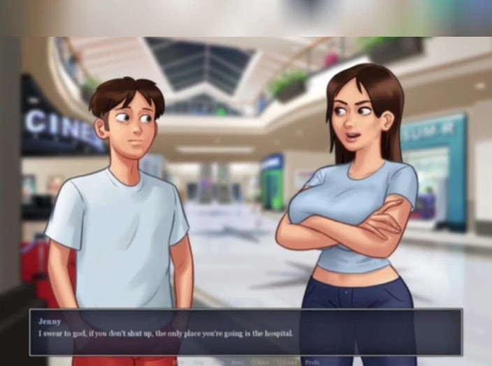 3DXXXTEEN2 Cartoon: Really large butt plug. 3D porn cartoon sex