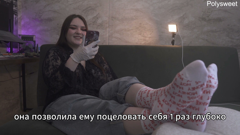 Polly Sweet: เรื่องโป๊ - สาวใส่ถุงมือยางเย็ดผู้ชายใส่สายรัดในช่องคลอด