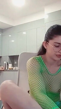 Spit on Your Dick Pee Twice in High Heels During Live Show