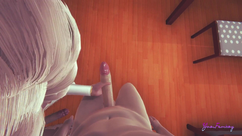 Yaoitube: Yaoi Femboy Erik aime utiliser leurs mains et quand ils...