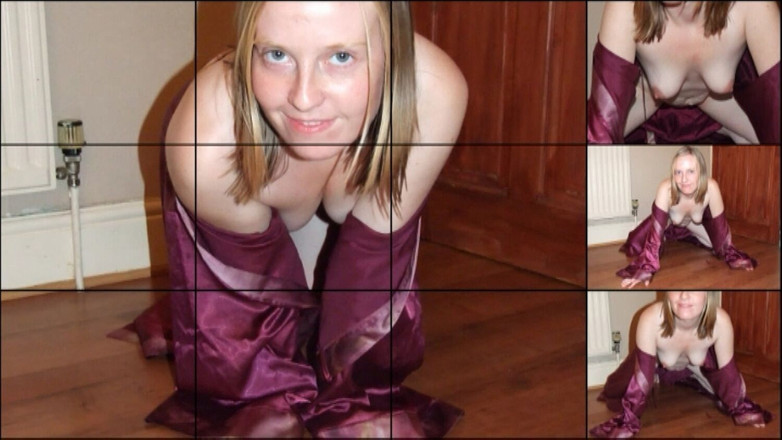 Littlevixen: Robe de nuit violette en soie