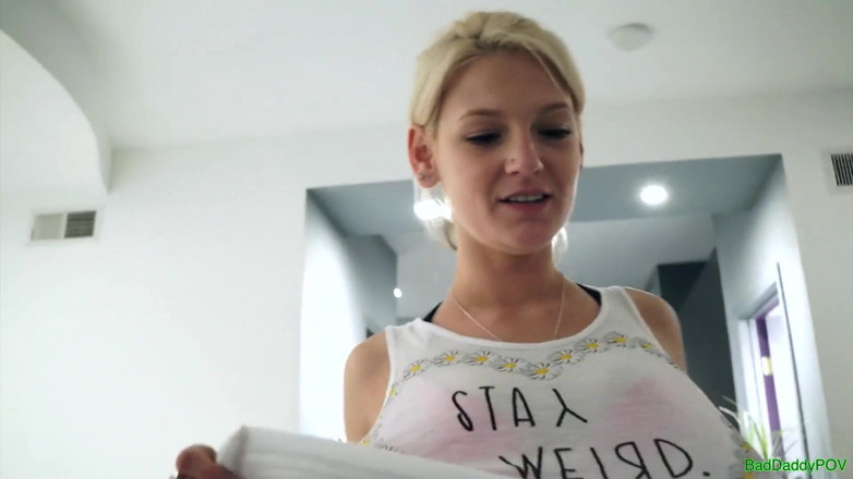 BadStepFamilyPov: Hope Harper sucks out stepdads cock