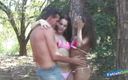 Shemale Babes: Muscular guy intense fucking sexy tranny and his girlfriend outdoor