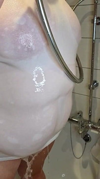 Fucking, Pissing and See-Through T-shirt in the shower. Big Tits Mature BBW Milf Pussy Various Compilation