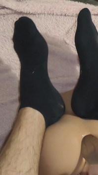 Hairy Feet Anal Toy Sex