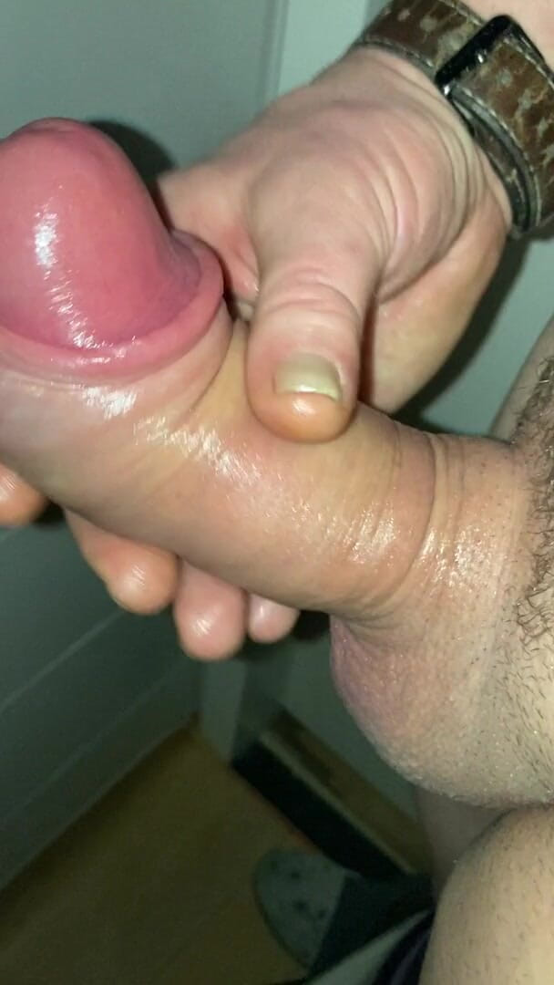 Foreskinguy: Lange, gepompte uitpuilende voorhuid lul met cumshot