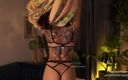 Effy Loweell studio: Webcam Model Masturbates with Her Massager Over Her Black Lingerie...