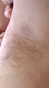 Closeup Fresh Growth Hairy Armpits