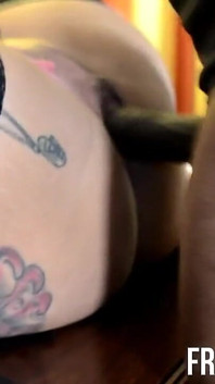 Officer Queen Rouge Sucks Huge Fat Black Cock
