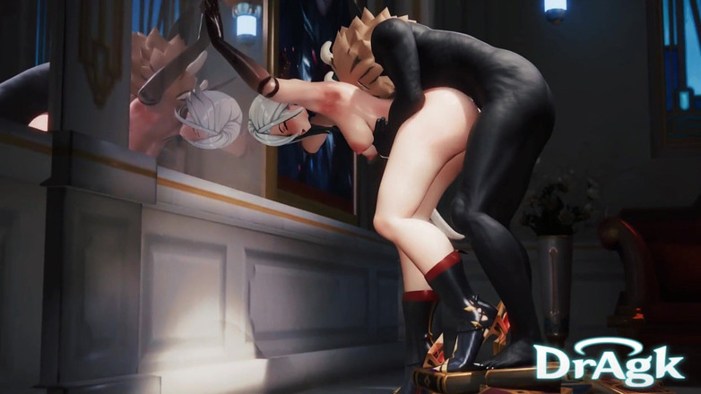 DrAgk: Arlecchino bekommt ihren arsch und gesicht von einem Hilichurl gefickt -...