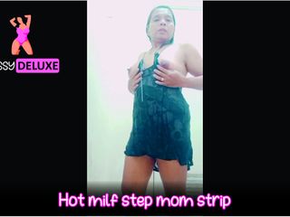 Pussy deluxe: Hot MILF stepmom strip