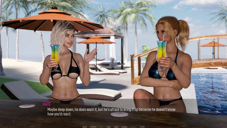 Dirty GamesXxX: Shared Desires: Sexy Hotwives Topless on the Beach - Episode 2