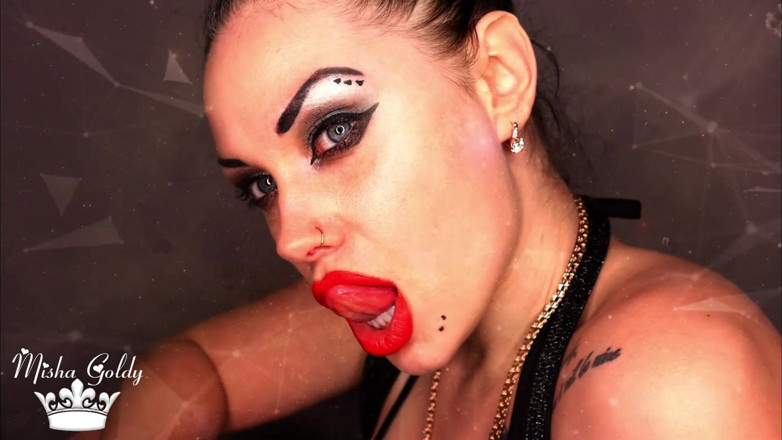 Goddess Misha Goldy: Today I am letting you wank all over my big...