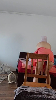 Sexy Wife with Hairy Pussy Dances Naked.