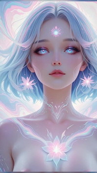 Ai Art estética: retratos de desnudos etéricos en sueños de neón