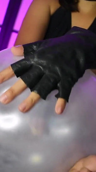 Squish and Finger Fuck Underinflated Balloons - Bunny Looner