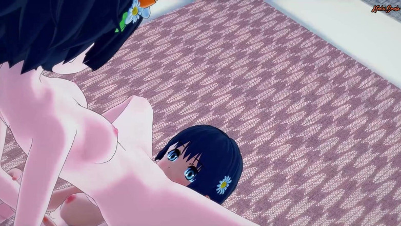 Hentai Smash: Uiharu Kazari gets her pussy eaten then rides Saten Ruiko's...