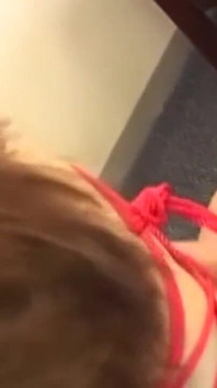 Bound Young Wife Drenched in Hot Facial Load