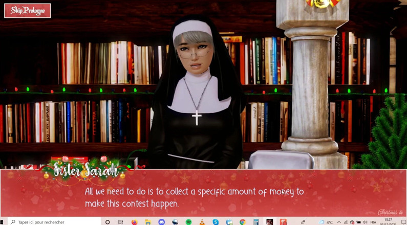 Cumming Gaming: Neomezené Vánoce [Vánoční hentai pornoplay] ep. 4 slutty jeptiška ukazuje svá obrovská...
